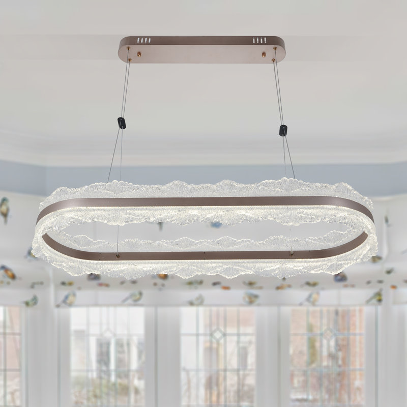 Dimmable Led Geometric Chandelier