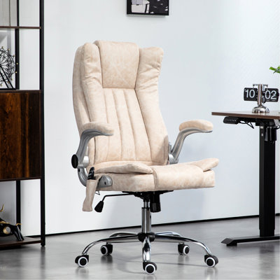Fauteuil de bureau à massage à haut dossier HOMcom