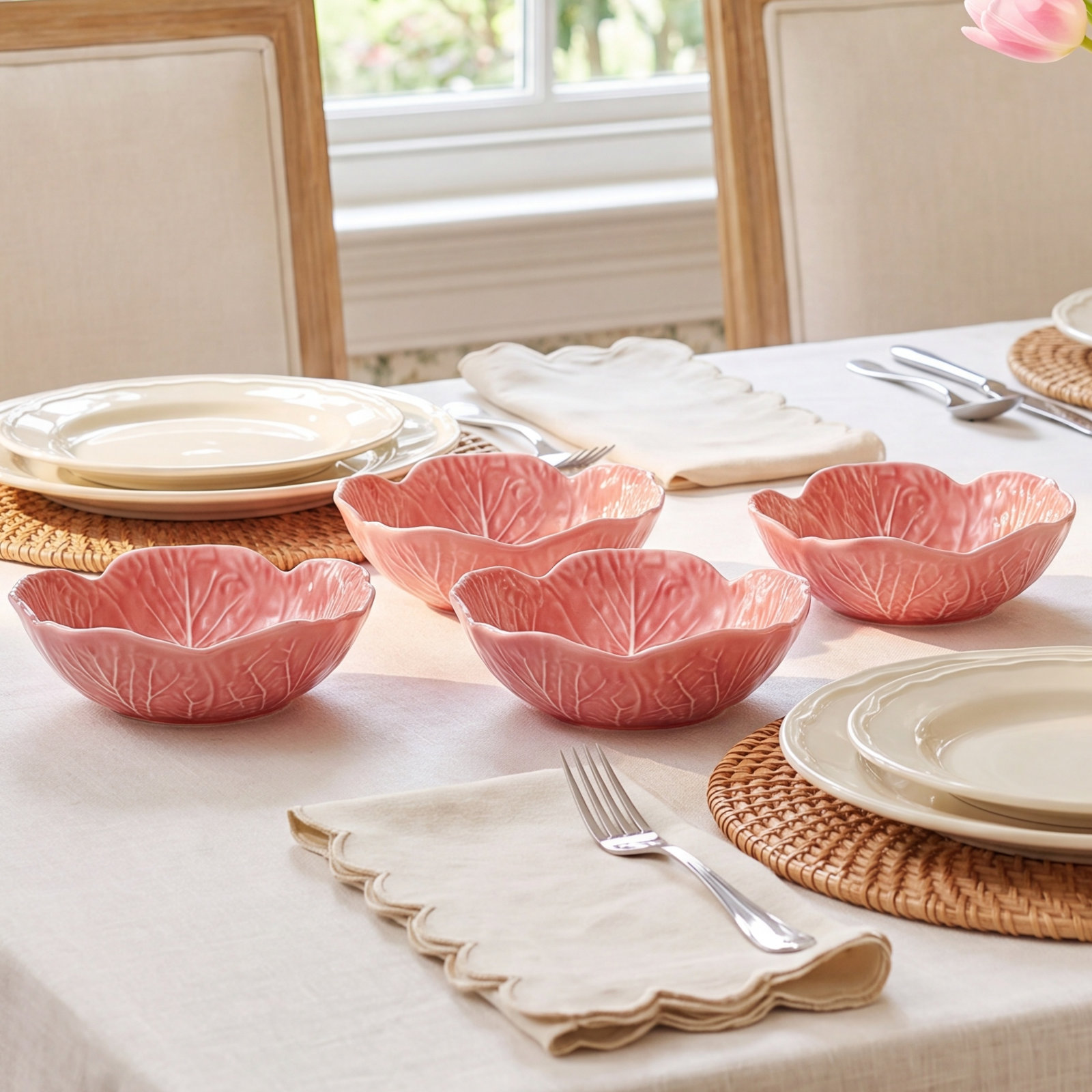 Cabbage Pink Cereal Bowl