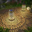 2 Pack Solar Lantern Outdoor Hanging Solar Lights Decorative Waterproof Metal For Patio								