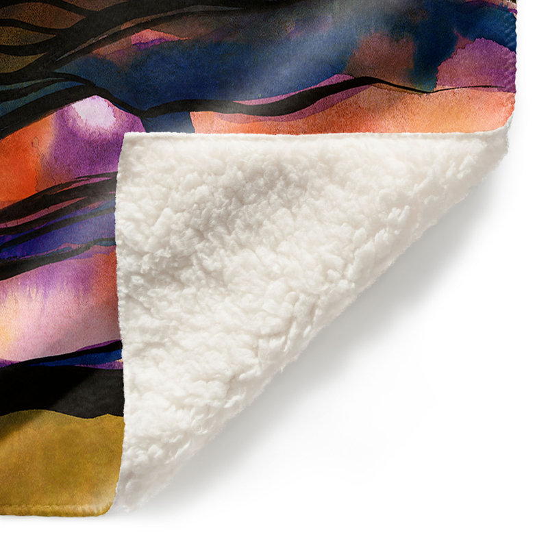 Couverture sherpa xxvi doux abstraction, l 51 po x L 60 po