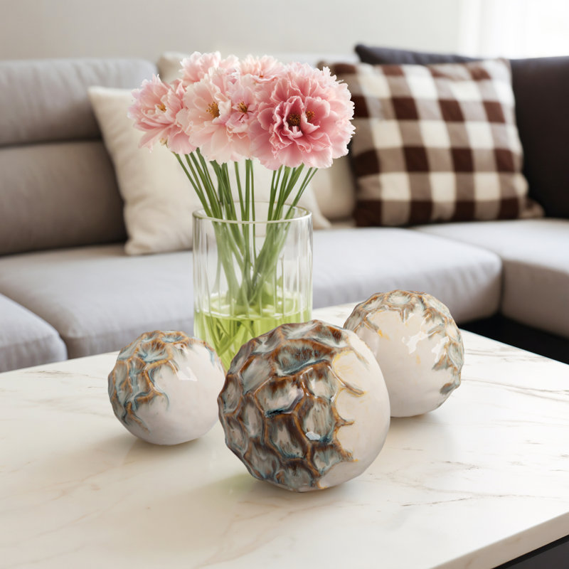  3-Pieces Decorah Ceramic Decor Balls