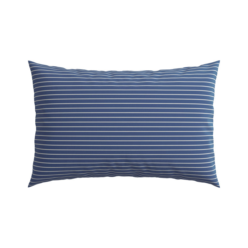 Breton Stripe Modern & Contemporary Duvet Cover Set, Blue/White, Double - 2 Standard Pillowcases