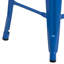 Tabouret de bar en métal sans dossier de 30 po de hauteur avec siège carré en bois Margherite-58202624-58202620