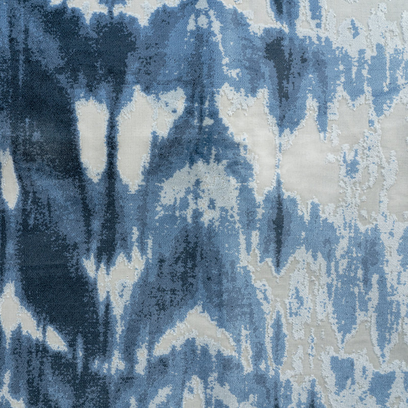 Tissu de velours Kanoko-Bhujanga, Saphir