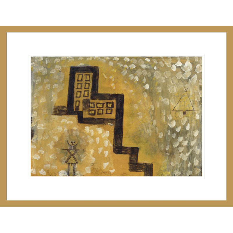 «The House on the Hill» par Paul Klee, impression giclée encadrée, H 16,93 po x l 21,75 po