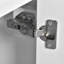 Meuble-lavabo de 20 pouces avec lavabo en céramique, porte à fermeture douce, tablette réglable et support de rangement fixé à la porte, idéal pour les petites salles de bain-70233305
