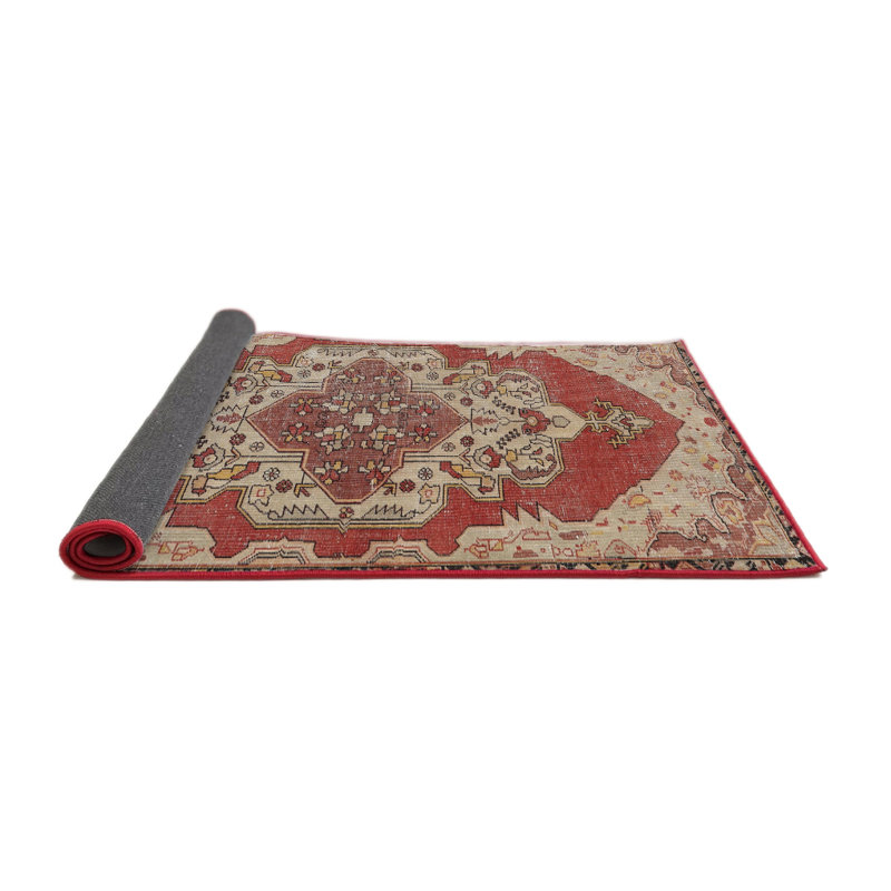 Tapis oriental beige / brun, Carré 6 pi