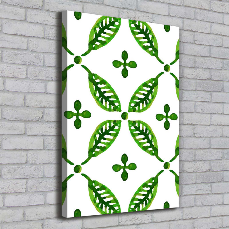 Green Leaves - Wrapped Canvas Print