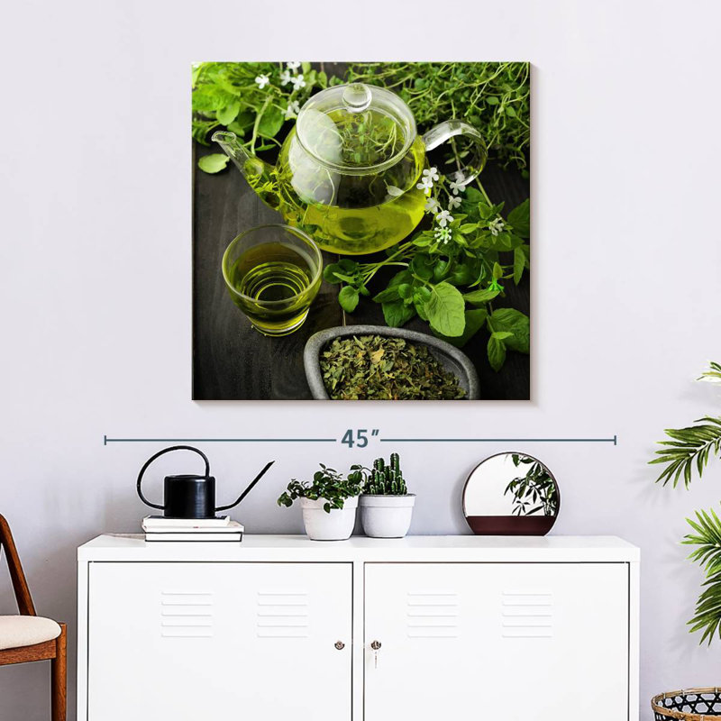 Yarlin Leafy Green Tea, 30" H x 30" W