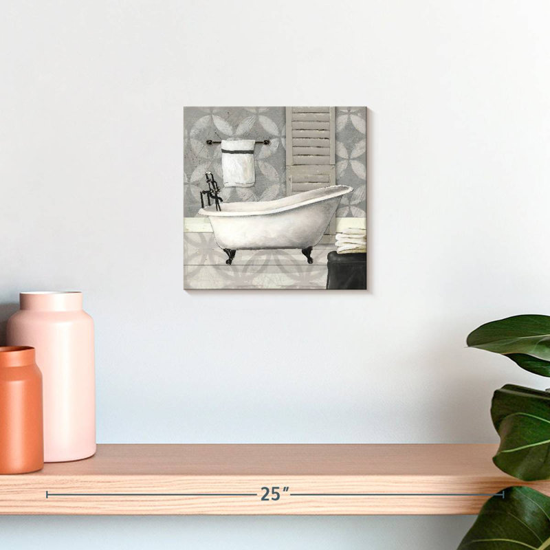 Lilie Gray Bath I, H 10 po x l 10 po