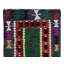 Kilim turc tissé à la main 2,9 x 4,8 pi avec motif géométrique rétro tissé à la main, 100% laine