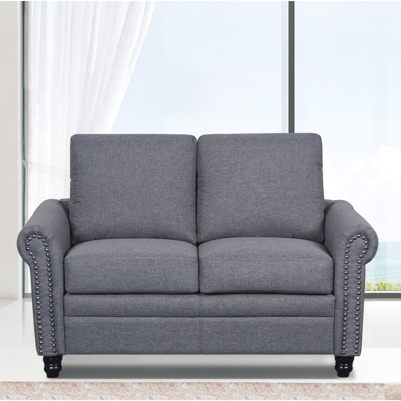 Rosalind Upholstered 54.3'' Loveseat, Light Gray