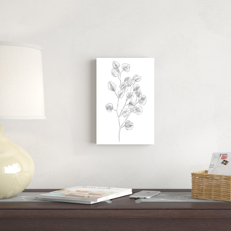 Croquis d'eucalyptus III, H 12 po x l 8 po x P 1,25 po
