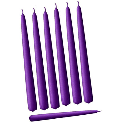 12 chandelles coniques non parfumées 12 pièces