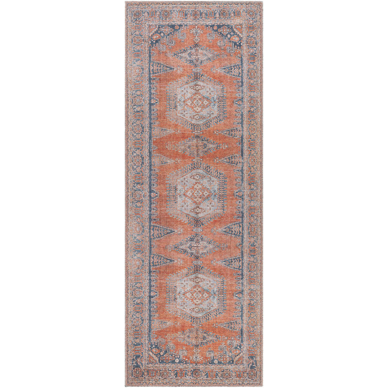 Colin Machine Washable Traditionnal Boho Area Rug, Runner 80 x 220cm