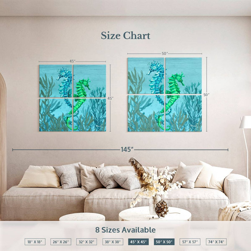 Brampt Tonga Sealife IV, 50" H x 50" W