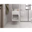 Lavabo pour salle de bain Sutcliffe, blanc-595715017