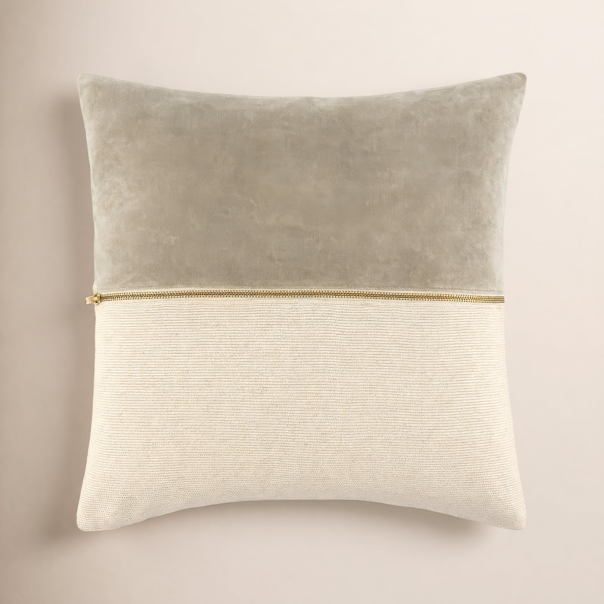 Galey Alix X Livabliss San Marco Accent Pillow, Beige, 18"H x 18"W, Pillow Cover Only - No Insert