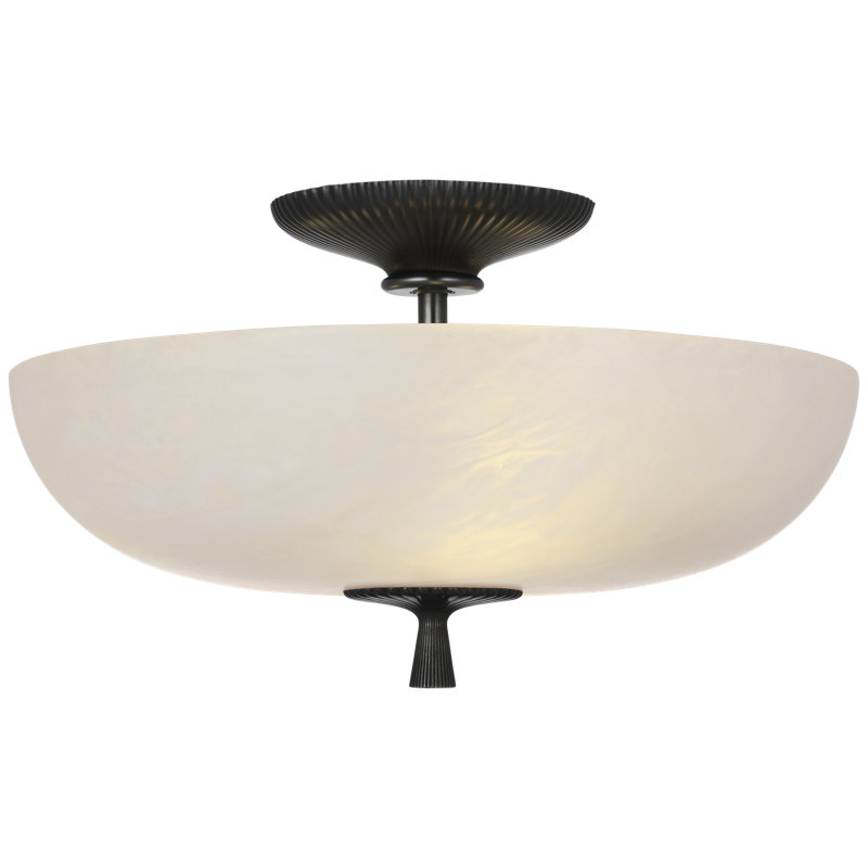 Aerin 3 - Light Semi Flush Mount, Bronze;Alabaster