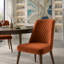 Chaise parsons rembourrée en velours Ackley-1125912043