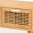 Lorien Rattan 2-Drawer Console Table in Brown Finish, 21.59'' H X 24.29'' W X 11.44'' D