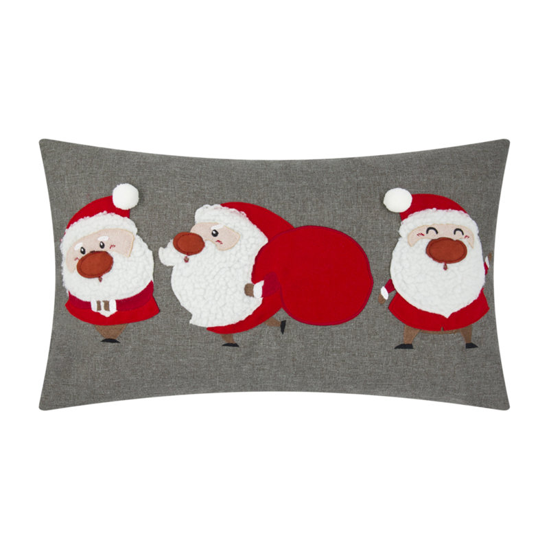 Housse de coussin de Noël père Noël, housse de coussin décoratif, gnomes de Noël, décoration de maison de vacances