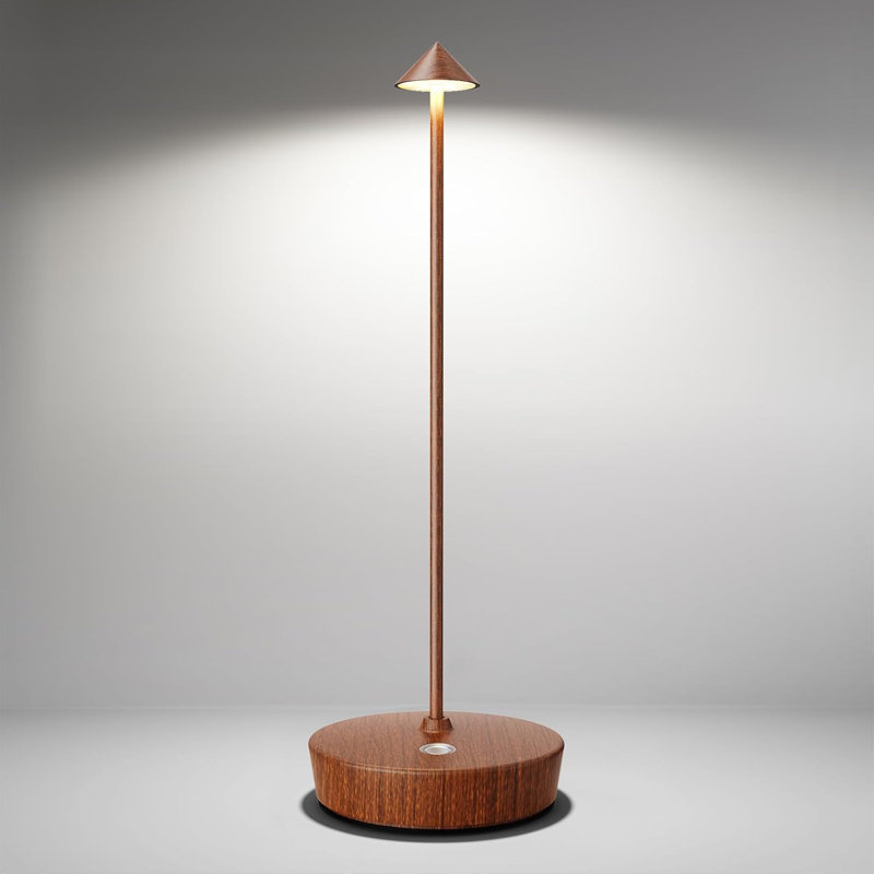 Lampe de table rechargeable sans fil à DEL avec batterie 6000Mah, imperméable, à intensité variable, lumière de bureau portable pour une utilisation intérieure et extérieure