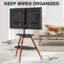 Walnut & Black Vesa TV Stand