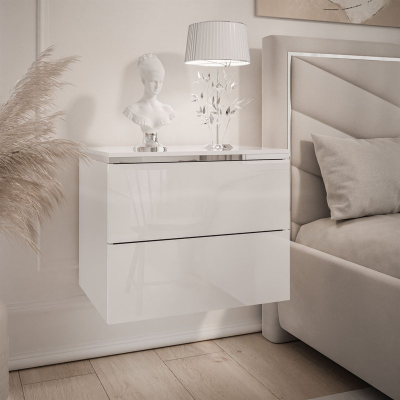 50cm W Manufactured Wood Bedside Table