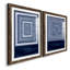Indigo Tile IV - ensemble de 2 impressions encadrées-314729840-314729842