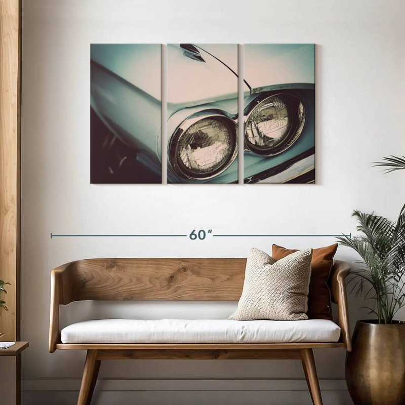 Mehar Old Car Vignette, 28" H x 45" W