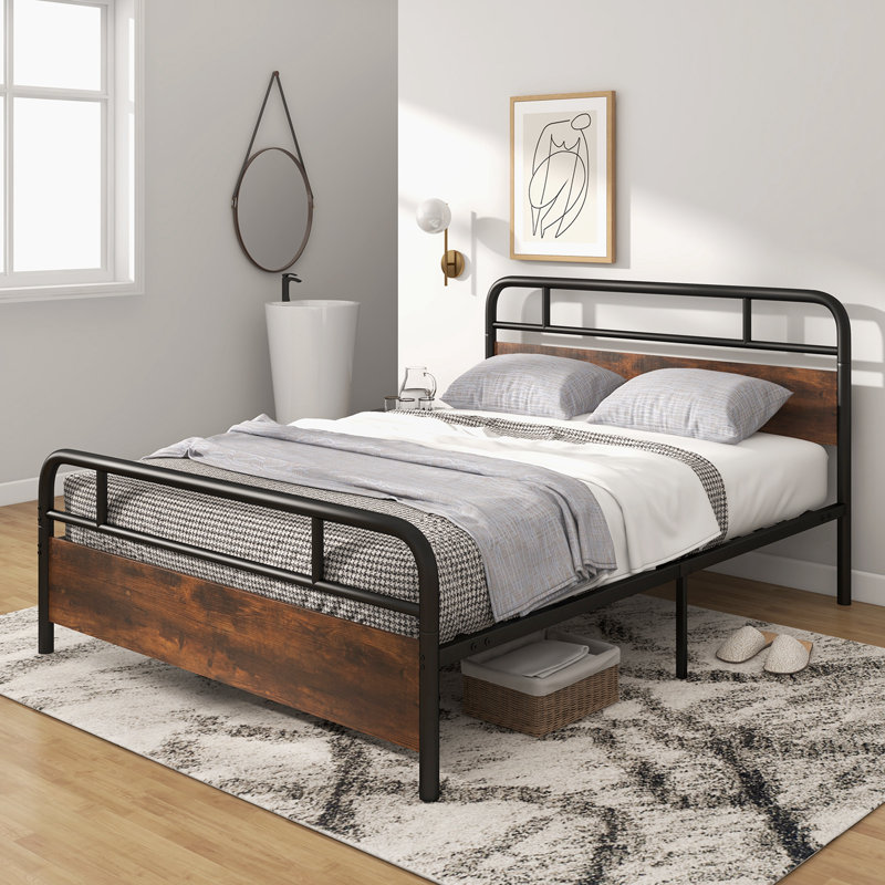 Mohler Metal Open-Frame Bed, Queen