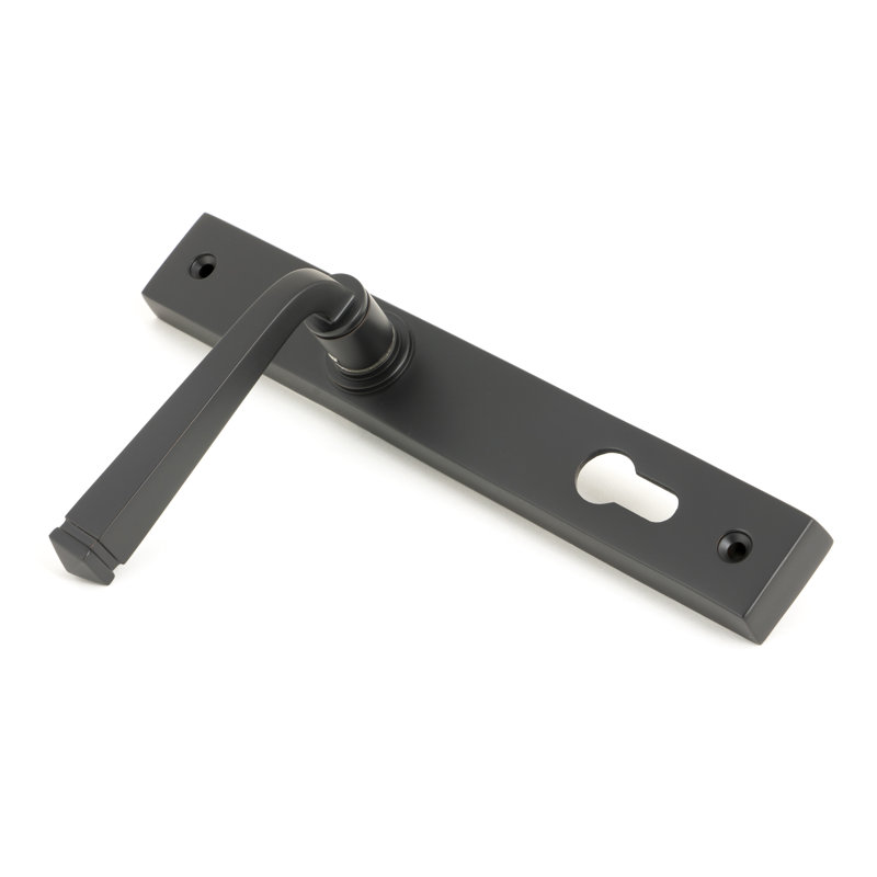 Avon Lock Door Handle, Aged Bronze