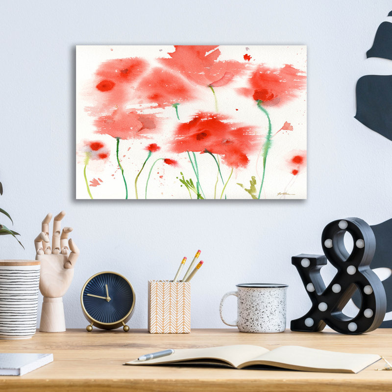 «Poppy Reds» par Sheila Golden, H 12 po x l 16 po x P 0,13 po