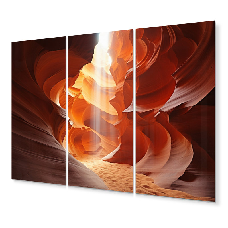 Ensemble de 3 décorations murales en métal 3 canyons