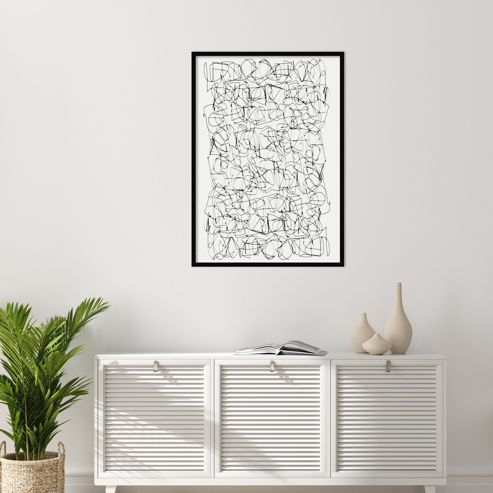 Circuitry by Dan Hobday, 41" H X 29" W, Black