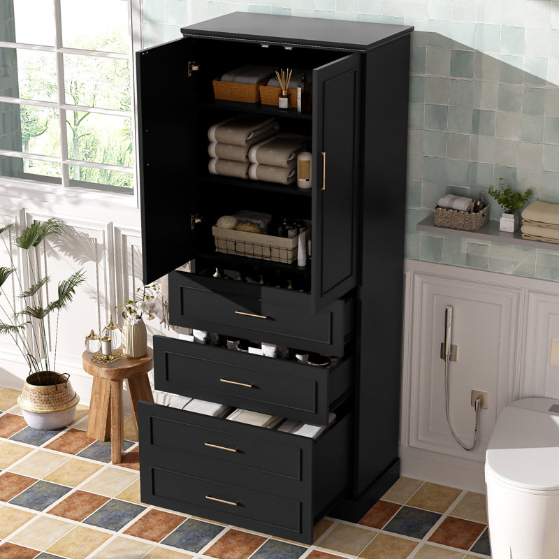 Armoire de salle de bain 72,2 po avec 3 tiroirs