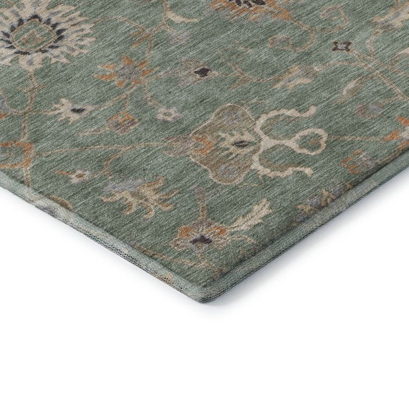 Premium Machine Washable Krause AMF1137 Global Rug, Rectangle 2'6" x 3'10"