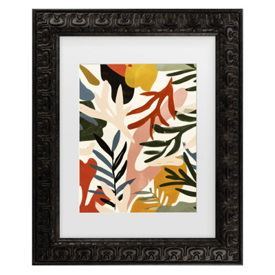 Bolog Treechild Wild Leafs Matted Framed Art