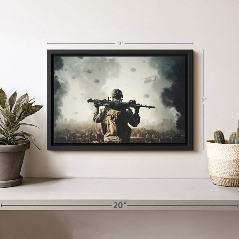 Militaire "Art militaire de zone de guerre", H 9 po x l 13 po