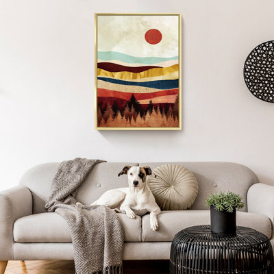 Cadre flottant, impression sur toile