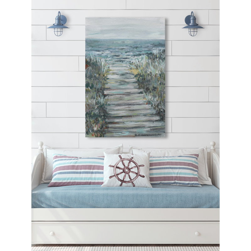 Toile tendue « way to the sea ii », H 12 po x l 8 po x P 1,5 po