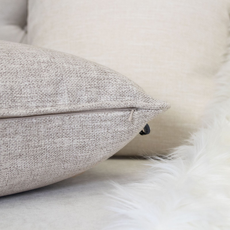 Throw Pillow, Ecru