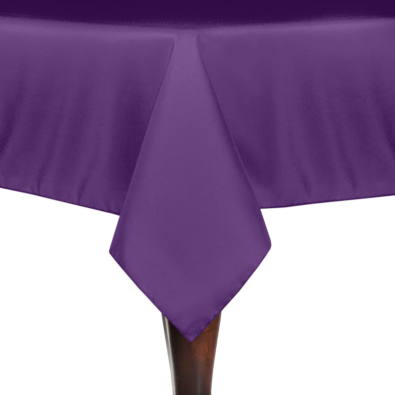 Solid Color Square Tablecloth, 84" x 60", 3, Plum