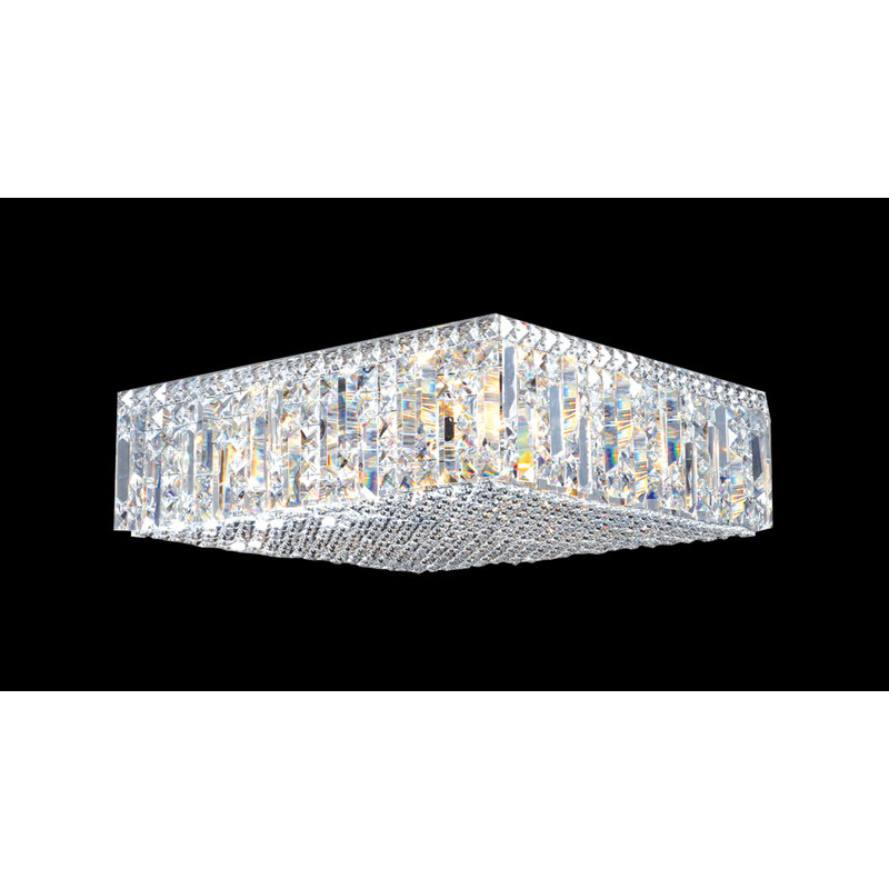 Contemporary Crystal Flush Mount