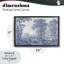 Cadre flottant vintage en toile teintée bleu, design Vintage Hustle-1636208245-1636208244