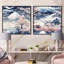 Castelli - Ensemble de 2 collage paysage carré-101847580-101847581