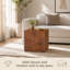 Table basse en placage de noyer Burl