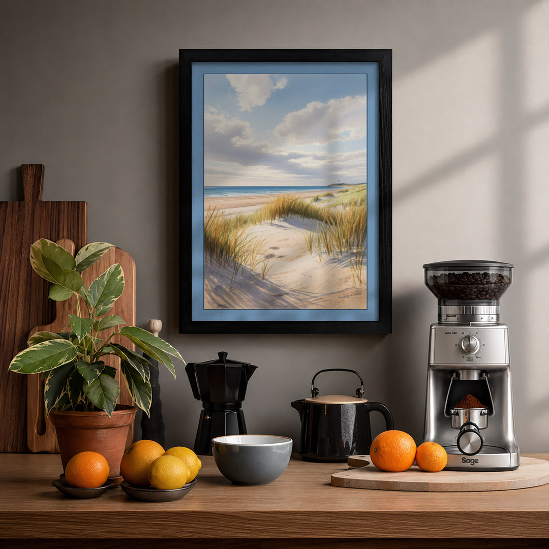 Dunes at Rest Coastal - Framed Print